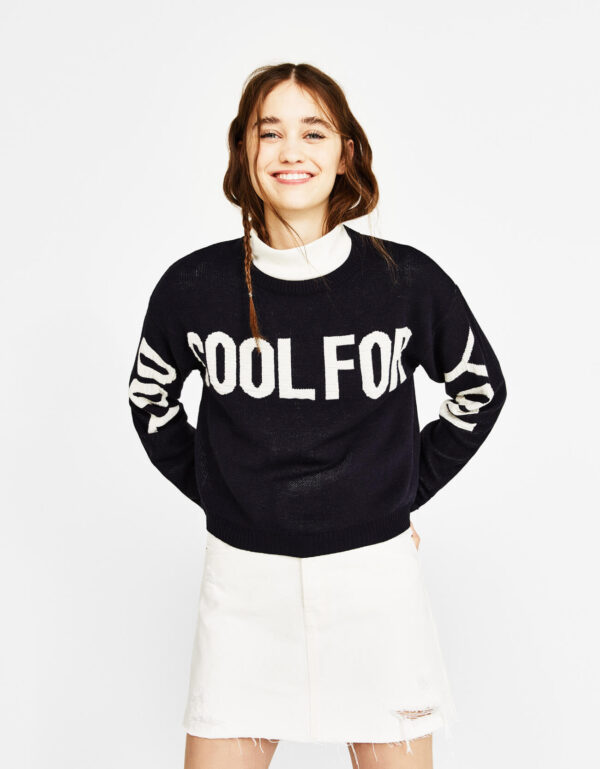 Hoodie with slogan - Image 2